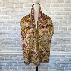 Vintage Oscar De la Renta Silk Scarf Made in Japan Classic Quiet Luxury Designer